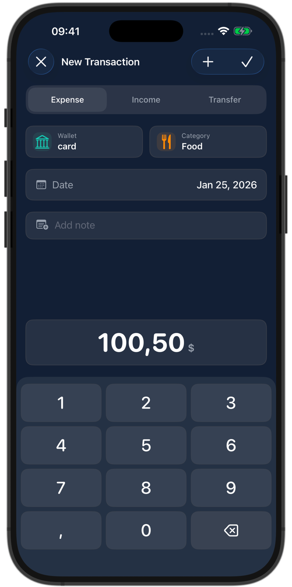 Add Transaction